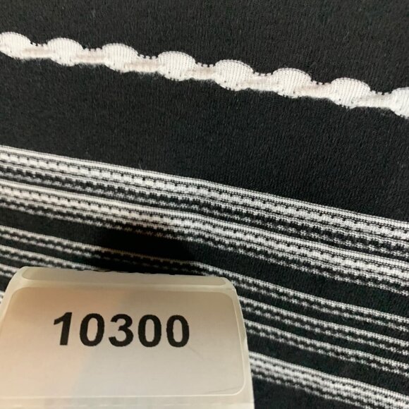 Dotti Women's V-Neck Lace Up Dahlia Stripe Black Swim Tank Cover Up‎ Size S NWT - Picture 9 of 9